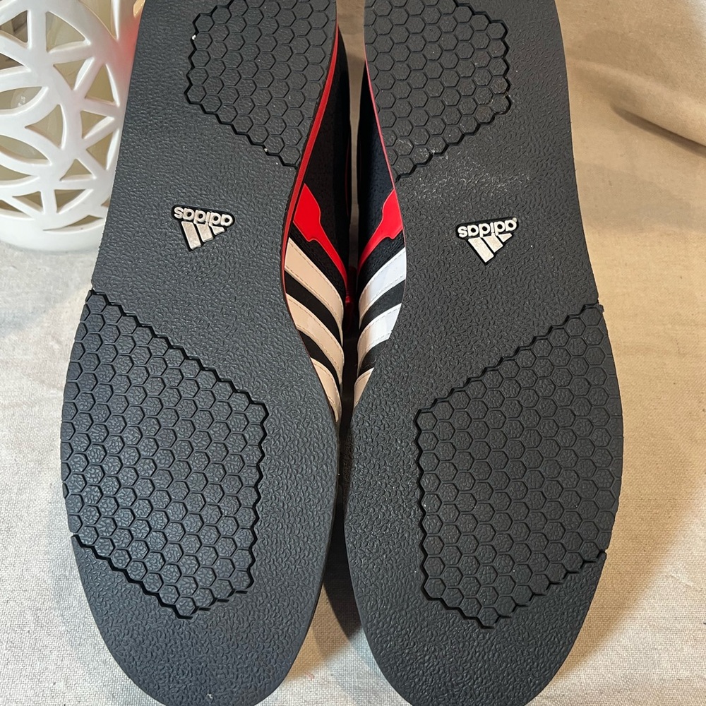 Adidas Men's Black and Red Powerlift Sneakers - Picture 7 of 10